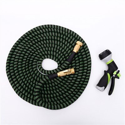 Udvidbar slange med elastisk garn